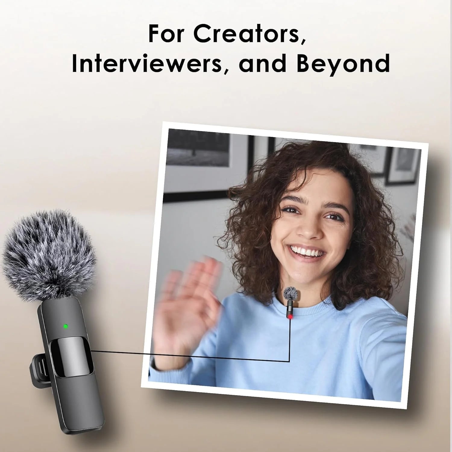 Wireless Lavalier Microphone for Iphone and Android